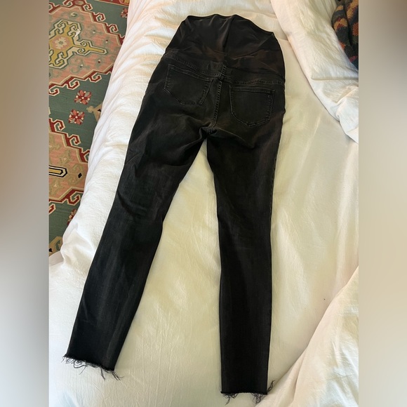Madewell Maternity Over-the-Belly Skinny Jeans in Black Sea Size 27 - Picture 2 of 6